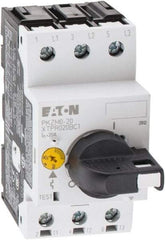 Eaton Cutler-Hammer - 20 Amp, IEC, Open Pushbutton Manual Motor Starter - 45mm Wide x 94mm Deep x 3.6667" High, 15 hp at 600 V & 5 hp at 200 V, CE Approved, CSA Certified, DIN VDE, EN/IEC, UL 508 Type E Compliant & UL Listed - Exact Industrial Supply