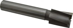 Made in USA - 1-3/4" Diam, 1-1/4" Shank, Diam, 5 Flutes, Straight Shank, Interchangeable Pilot Counterbore - Exact Industrial Supply