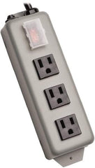 Tripp-Lite - 10 Outlets, 120 VAC15 Amps, 6' Cord, Power Outlet Strip - Keyhole, Tab Mount, 5-15 NEMA Configuration, 8-3/4" Strip - Exact Industrial Supply