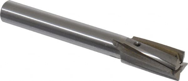 Value Collection - 5/8" Diam, 1/2" Shank, Diam, 4 Flutes, Straight Shank, Interchangeable Pilot Counterbore - Exact Industrial Supply