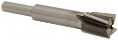 Value Collection - 17/32" Diam, 1/4" Shank, Diam, 4 Flutes, Straight Shank, Interchangeable Pilot Counterbore - Exact Industrial Supply