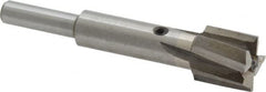 Value Collection - 9/16" Diam, 1/4" Shank, Diam, 4 Flutes, Straight Shank, Interchangeable Pilot Counterbore - Exact Industrial Supply