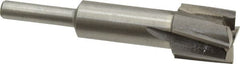 Value Collection - 23/32" Diam, 1/4" Shank, Diam, 4 Flutes, Straight Shank, Interchangeable Pilot Counterbore - Exact Industrial Supply