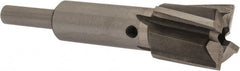 Value Collection - 3/4" Diam, 1/4" Shank, Diam, 4 Flutes, Straight Shank, Interchangeable Pilot Counterbore - Exact Industrial Supply