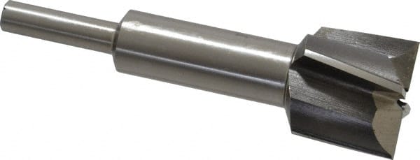 Value Collection - 29/32" Diam, 1/4" Shank, Diam, 4 Flutes, Straight Shank, Interchangeable Pilot Counterbore - Exact Industrial Supply