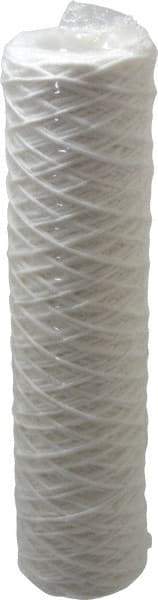 Parker - 2-1/2" OD, 1µ, Polyester String-Wound Cartridge Filter - 10" Long - Exact Industrial Supply
