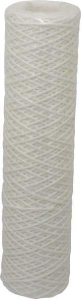 Parker - 2-1/2" OD, 5µ, Polyester String-Wound Cartridge Filter - 10" Long - Exact Industrial Supply