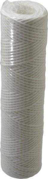 Parker - 2-1/2" OD, 10µ, Polyester String-Wound Cartridge Filter - 10" Long - Exact Industrial Supply