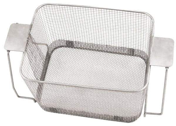 CREST ULTRASONIC - Stainless Steel Parts Washer Basket - 7" High x 273.05mm Wide x 482.6mm Long, Use with Ultrasonic Cleaners - Exact Industrial Supply