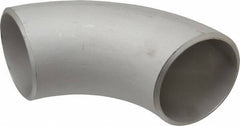Merit Brass - 4" Grade 304L Stainless Steel Pipe 90° Long Radius Elbow - Butt Weld x Butt Weld End Connections - Exact Industrial Supply