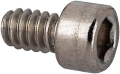 Value Collection - #4-40 UNC Hex Socket Drive, Socket Cap Screw - Grade 316 Stainless Steel, 3/16" Length Under Head - Exact Industrial Supply