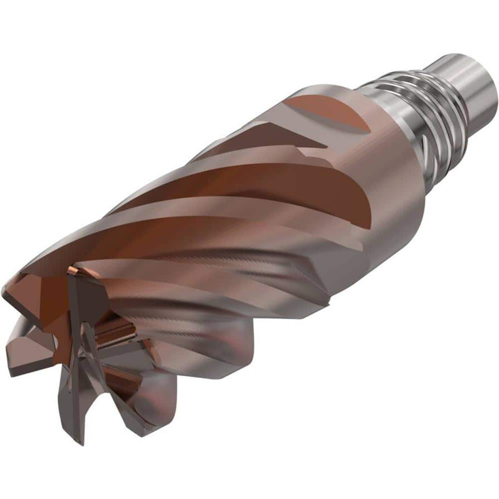 Corner Radius & Corner Chamfer End Mill Heads; Mill Diameter (Inch): 1/2; Mill Diameter (Decimal Inch): 0.5000; Length of Cut (Inch): 3/4; Connection Type: E12; Overall Length (Decimal Inch): 1.5984; Centercutting: Yes; Corner Radius (Decimal Inch): 0.030