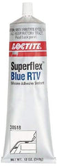 Loctite - 12 oz Tube Blue RTV Silicone Gasket Sealant - 500°F Max Operating Temp, 30 min Tack Free Dry Time, 24 hr Full Cure Time, Series 234 - Exact Industrial Supply
