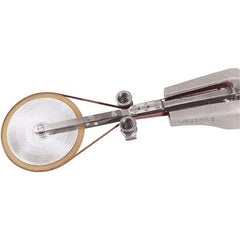 Dynabrade - 1/2" Wide Contact Wheel Assembly Arm - 34" Belt Length x 1/4" Belt Width, Flat, Urethane - Exact Industrial Supply