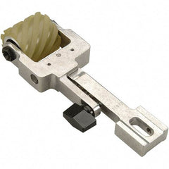 Dynabrade - 2" Wide Air Handheld Belt Sander Contact Arm & Wheel Assembly - 30" Belt Length x 2" Belt Width, Serrated, Urethane, 90" Contact Wheel Diam - Exact Industrial Supply