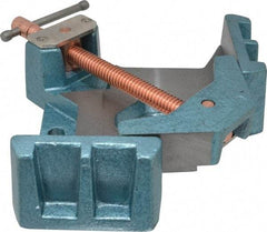 Wilton - Fixed Angle, 2 Axes, 4-1/8" Long, 1-3/8" Jaw Height, 3-11/32" Max Capacity, Cast Iron Angle & Corner Clamp - 90° Clamping Angle - Exact Industrial Supply