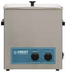 CREST ULTRASONIC - Bench Top Water-Based Ultrasonic Cleaner - 3.25 Gal Max Operating Capacity, Stainless Steel Tank, 13" High x 323.85mm Long x 266.7mm Wide, 117, 220 Input Volts - Exact Industrial Supply