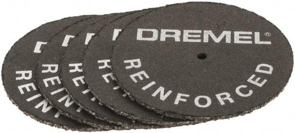 Dremel - 1-1/4" Cutoff Wheel - 0.045" Thick, 1/8" Arbor, Use with Angle Grinders - Exact Industrial Supply
