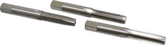 Interstate - M9x1.25 Metric Coarse, 4 Flute, Bottoming, Plug & Taper, Bright Finish, High Speed Steel Tap Set - Right Hand Cut, 2-15/16" OAL, 1-1/4" Thread Length - Exact Industrial Supply