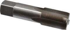 Interstate - M26x1.00 Metric Special 6H 4 Flute Bright Finish High Speed Steel Straight Flute Standard Hand Tap - Plug, Right Hand Thread, 4-29/32" OAL, 2-7/32" Thread Length, D5 Limit, Oversize - Exact Industrial Supply