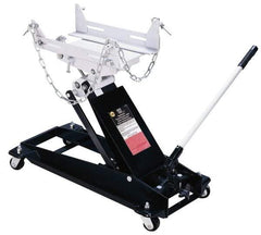 Omega Lift Equipment - 1,100 Lb Capacity Transmission Jack - 8-1/2 to 24-3/4" High, 15" Chassis Width x 31-1/8" Chassis Length - Exact Industrial Supply