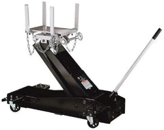 Omega Lift Equipment - 3,000 Lb Capacity Transmission Jack - 7-7/8 to 37-1/4" High, 26" Chassis Width x 46-3/4" Chassis Length - Exact Industrial Supply