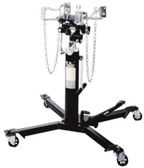 Omega Lift Equipment - 1,000 Lb Capacity Pedestal Transmission Jack - 39-1/2 to 72-1/2" High, 38" Chassis Width x 38" Chassis Length - Exact Industrial Supply
