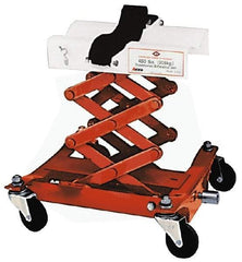 Value Collection - 450 Lb Capacity Mechanical Transmission Scissor Jack - 7-1/4 to 22-1/2" High, 16-1/2" Chassis Width x 16" Chassis Length - Exact Industrial Supply