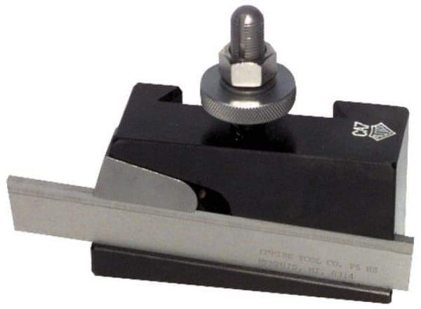 Aloris - Series DA, #7 Universal Parting Blade Tool Post Holder - 17 to 48" Lathe Swing, 2-3/4" OAH, 1-1/8" Max Tool Cutting Size, 1-3/4" Centerline Height - Exact Industrial Supply