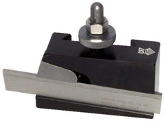 Aloris - Series DA, #7R Universal Parting Blade Tool Post Holder - Reversible - 17 to 48" Lathe Swing, 2-3/4" OAH, 1-1/8" Max Tool Cutting Size, 1" Centerline Height - Exact Industrial Supply