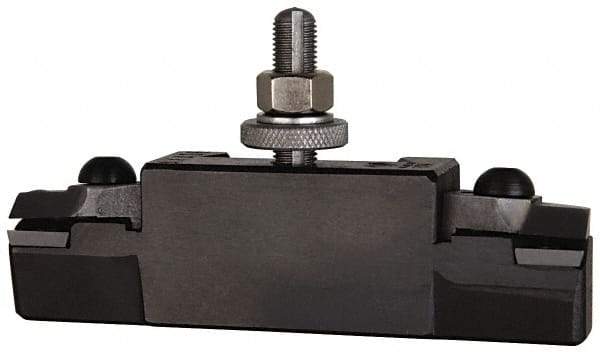 Aloris - Series DA, #16N Turning & Facing Tool Post Holder for Carbide Triangular Inserts - 17 to 48" Lathe Swing, 2-7/8" OAH, 1-3/4" Centerline Height - Exact Industrial Supply