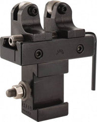 Aloris - Series CXA, #19 Adjustable Knurling Tool Post Holder - 13 to 18" Lathe Swing, 2" OAH, 2" Centerline Height - Exact Industrial Supply