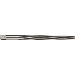 Union Butterfield - #9 Pin, 0.6066" Diam, 0.48" Small End, 9/16" Diam Straight Shank, 6-1/16" Flute, Taper Pin Reamer - Exact Industrial Supply