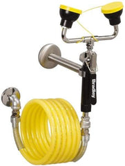 Bradley - Plumbed Drench Hoses Mount: Wall Style: Dual Spray Head - Exact Industrial Supply