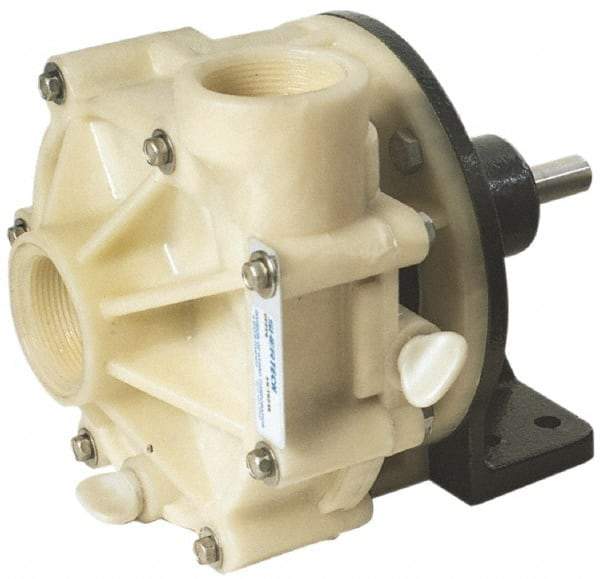 Pentair - 1/2 HP, Corrosion Resistant Pump - 1-1/2 Inlet Size, 1-1/2 Outlet Size, Polypropylene - Exact Industrial Supply
