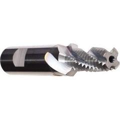 Emuge - M12x1.75 Metric, 0.3898" Cutting Diam, 4 Flute, Solid Carbide Helical Flute Thread Mill - Internal Thread, 25.25mm LOC, 90mm OAL, 14mm Shank Diam - Exact Industrial Supply