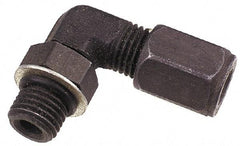 Parker - Metal Flareless Bite Tube Straight Thread Elbow - 1-1/16-12" Thread - Exact Industrial Supply