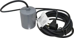 Berkeley - 115 AC Volt, Sump, Sew and Eff, Float Switch - 20 Ft. Cord Length, 0.5 HP, PVC - Exact Industrial Supply