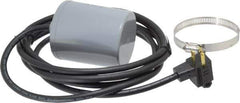 Berkeley - 115 AC Volt, Normally Closed, Float Switch - 10 Ft. Cord Length, Polypropylene - Exact Industrial Supply
