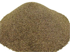 Value Collection - Coarse/Medium Grade Angular Aluminum Oxide - 50 to 80 Grit, 9 Max Hardness, 50 Lb Box - Exact Industrial Supply