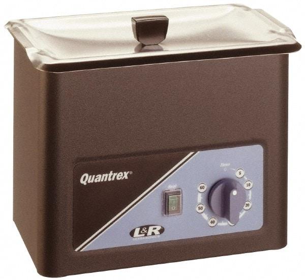 L&R Ultrasonic - Bench Top Solvent-Based Ultrasonic Cleaner - 0.85 Gal Max Operating Capacity, Stainless Steel Tank, 209.55mm High x 260.35mm Long x 165.1mm Wide, 117 Input Volts - Exact Industrial Supply