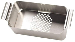 L&R Ultrasonic - Stainless Steel Parts Washer Basket - 6" High x 228.6mm Wide x 393.7mm Long, Use with Ultrasonic Cleaners - Exact Industrial Supply