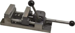 Heinrich - 3" Jaw Opening Capacity x 1-1/4" Throat Depth, Horizontal Drill Press Vise - 3" Wide Jaw, Stationary Base, Standard Speed - Exact Industrial Supply