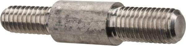 Schaefer Brush - 1-1/2" Long, 12-24 Male, Aluminum Adapter - 1/4" Diam, 1/4-28 Male, For Use with Steel Rods - Exact Industrial Supply