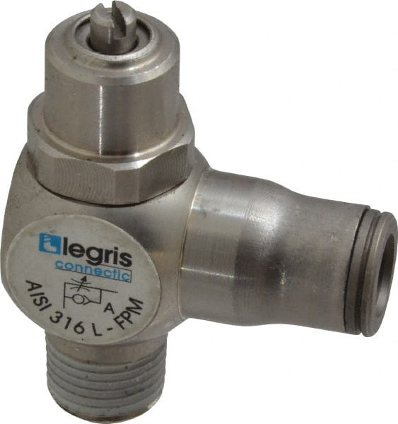 Legris - 1/8 Flow Control Elbow Valve - Exact Industrial Supply