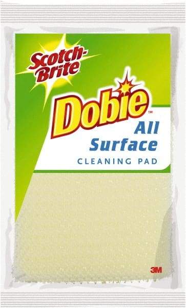 3M - 4" Long x 2-1/2" Wide x 1/2" Thick Sponge - Light-Duty, White - Exact Industrial Supply