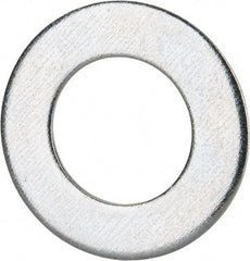 Value Collection - M36 Screw, Grade 8 Steel Standard Flat Washer - 37mm ID x 66mm OD, 5mm Thick, Zinc-Plated Finish - Exact Industrial Supply