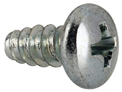 Value Collection - #10 Pan Head Phillips Sheet Metal Screw - Steel, 3/8" Length Under Head, Grade 2 - Exact Industrial Supply