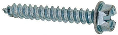 Value Collection - #14 Hex Washer Head Slotted Sheet Metal Screw - Steel, 1-3/4" Length Under Head, Grade 2 - Exact Industrial Supply