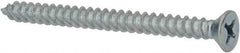 Value Collection - #14 Flat Head Phillips Sheet Metal Screw - Steel, 3" OAL, Grade 2 - Exact Industrial Supply